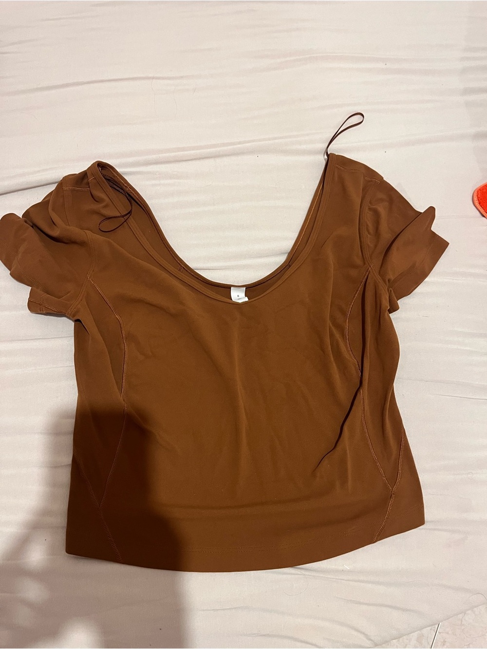 Lululemon Rust Brown Short Sleeve Top - Brown
